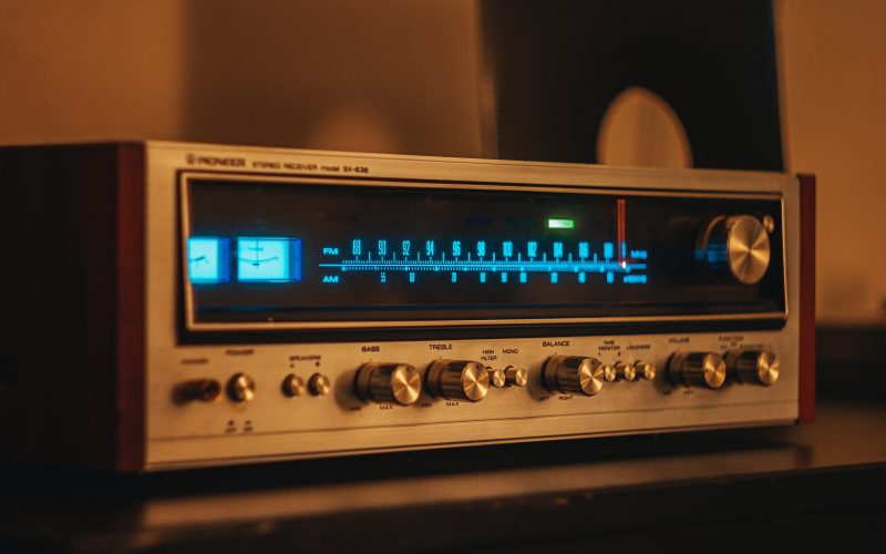 Picture of stereo system. Photo by James Krudop on Unsplash