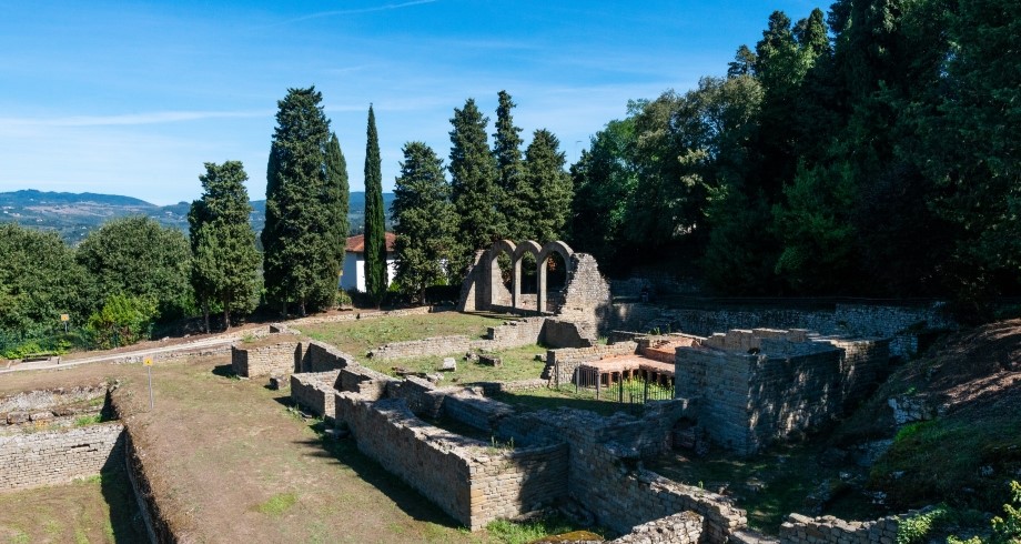 Roman baths Fiesole Italy
