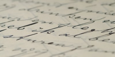 Letter stock image to illustrate letter to the romans by avellina balestri