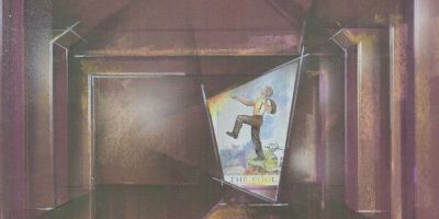 Design for the Fool card in the 1996 Nightmare Alley workshop by The Director’s Company with Primary Stages. Photo Courtesy of Jonathan Brielle.