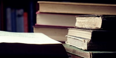 pile of old books