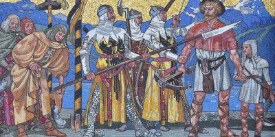 William Tell mural. Hans Sandreuter/Wikimedia Commons