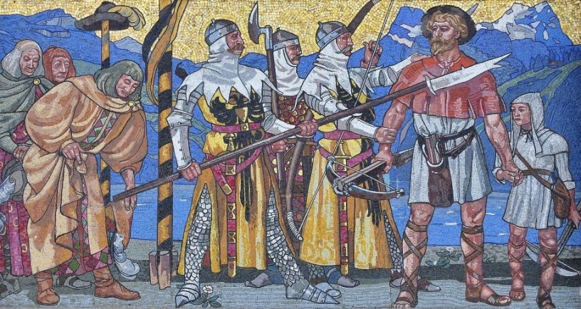 William Tell mural. Hans Sandreuter/Wikimedia Commons
