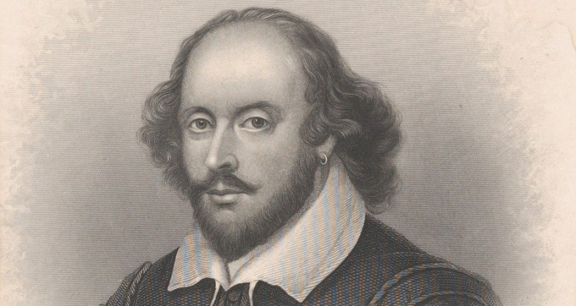 William Shakespeare print by John Chester Buttre after Jacob Houbrake