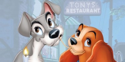 Poster for Lady and the Tramp 1955 animated movie