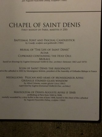 side chapel a - St Denis