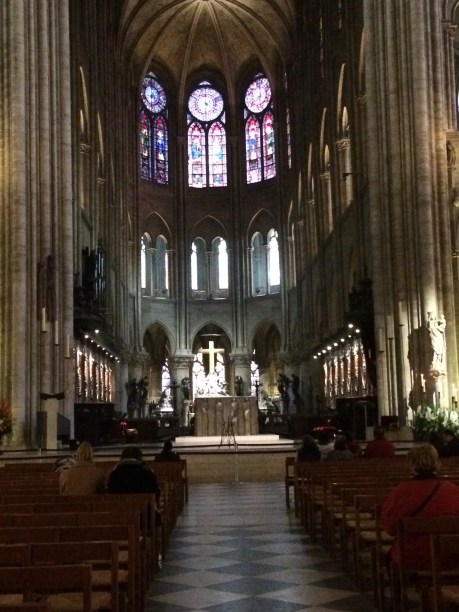 main church looking toward altar from middle