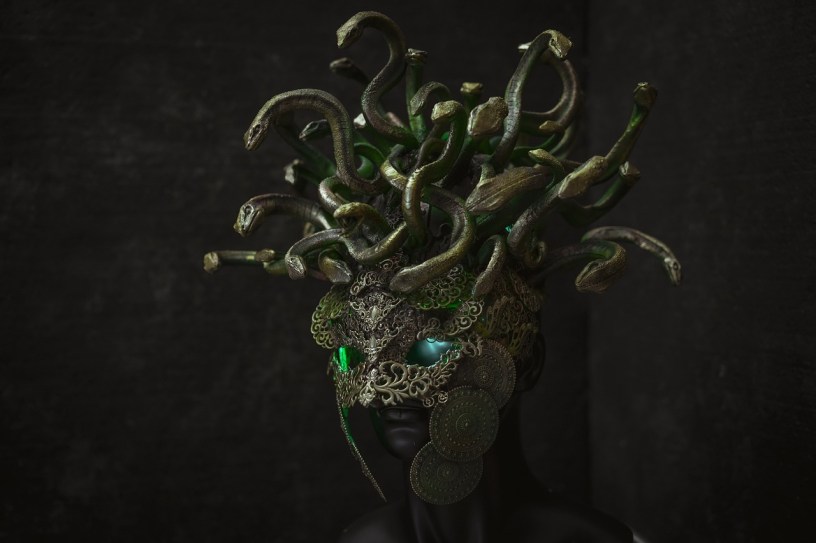 Medusa. Image by emsalgado from Pixabay
