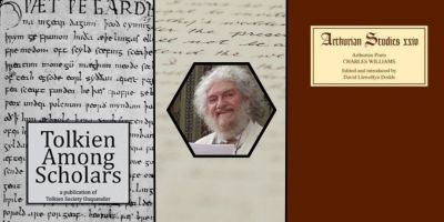 Photo of David Llewellyn Dodds by Senne Dercksen and Yenthe Los, next to images of Dodds work