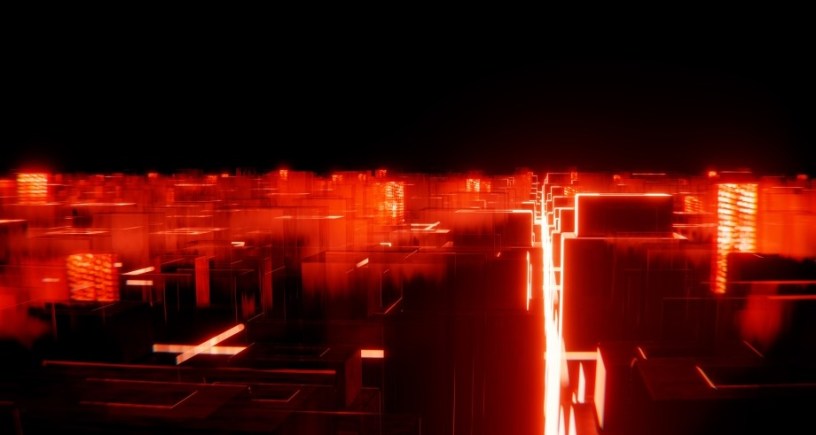 Dystopian city scape