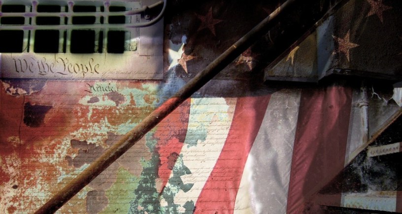 American flag graphic