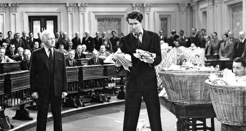 Promotional still from Mr Smith goes to Washington (1939) showing Jimmy Stewart and Claude Rains. https://commons.wikimedia.org/wiki/File:Claude_Rains_and_James_Stewart_in_Mr._Smith_Goes_to_Washington_(1939).jpg