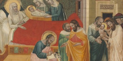 https://commons.wikimedia.org/wiki/File:Giovanni_Baronzio,_The_Birth,_Naming,_and_Circumcision_of_Saint_John_the_Baptist,_c._1335,_NGA_41683.jpg